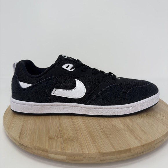 Nike SB Alleyoop Shoes Mens Size 11 Black White Skateboarding Suede CJ0882-003 - Picture 1 of 11